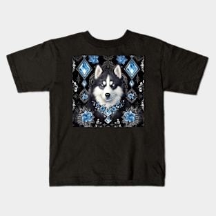 Husky Pattern Kids T-Shirt